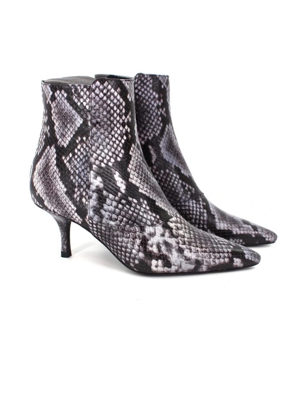 Anine Bing Ava Bootie in Cloudy Blue Python